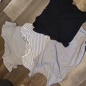 4 basic maternity t shirts size small